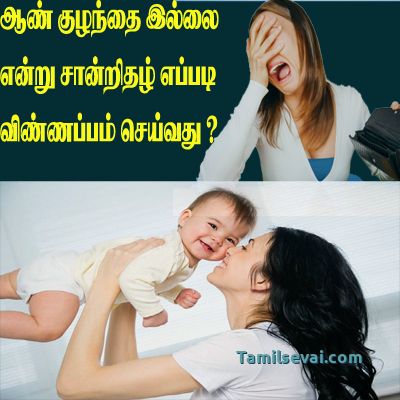ஆண் குழந்தை இல்லை என்று சான்றிதழ் பெற விண்ணப்பம் செய்வது  எப்படி? | No Male Child Certificate apply online in Tamil